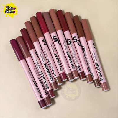 Shagiem Waterproof Lip Pencil ( Pack of 12 ) - Blossom Edition