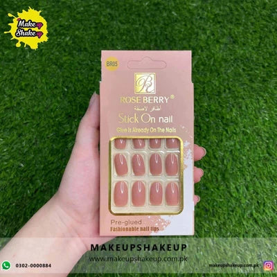 Roseberry Stick On Nails ( BR05 )