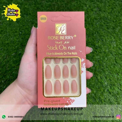 Roseberry Stick On Nails ( BR09 )