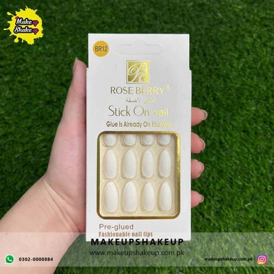Roseberry Stick On Nails ( BR12 )