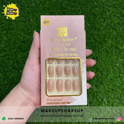 Roseberry Stick On Nails ( BR17 )
