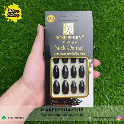 Roseberry Stick On Nails ( BR20 )
