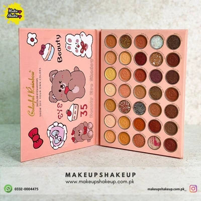 Colorfull Rainbow 35 Color Bear Eyeshade Palette