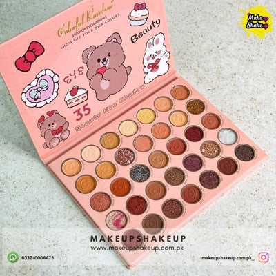 Colorfull Rainbow 35 Color Bear Eyeshade Palette
