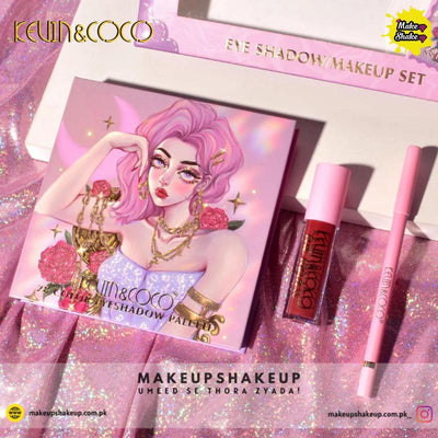 Kevin & Coco Eyeshadow Makeup Set (Purple Bag)
