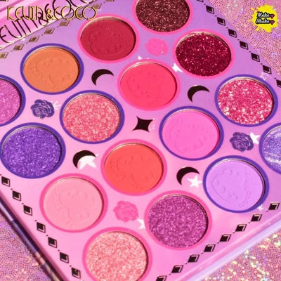 Kevin & Coco Eyeshadow Makeup Set (Pink bag)