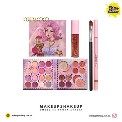Kevin & Coco Eyeshadow Makeup Set (Purple Bag)