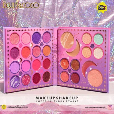 Kevin & Coco Eyeshadow Makeup Set (Pink bag)