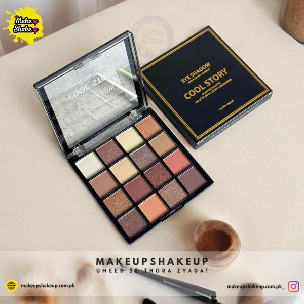 Cool Story Eyeshadow Palette 16 Colors