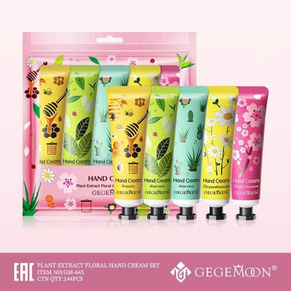 Gegemoon Floral Hand Creams ( Pack of 5 )