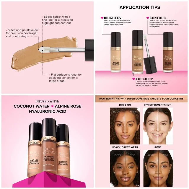 Too Faced Born This Way Super Coverage Multi-Use Concealer ( Clone )