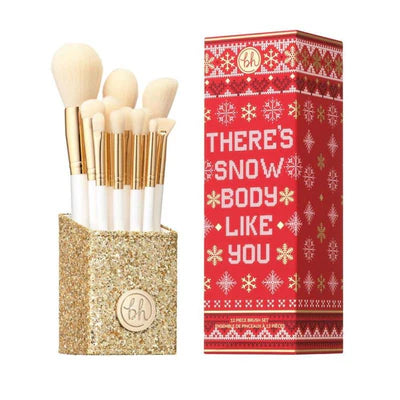 Bh Cosmetics Snow Body Set 12 Pcs Brushes - Limited Edition