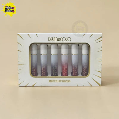 Kevin & Coco Liquid Mattes 6 Pcs Set ( White Box )